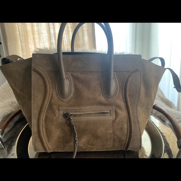 Authentic Celine phantom luggage brown suede - Picture 1 of 8